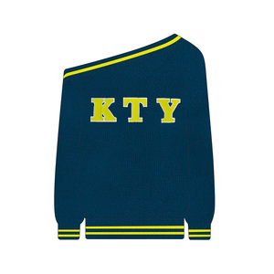 Maglione Corto da Donna Sexy Aderente con Spalla Scoperta e Manica Lunga in <span class=keywords><strong>Maglia</strong></span> Irregolare Nuova Moda Autunno 2025 Vendita all'Ingrosso - Product Image 3