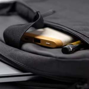 Batterie externe 5000 mAh en paille de blé et bambou, ultra-mince, petit format, cadeau idéal, batterie externe portable pour téléphone portable en paille de blé - Product Image 4