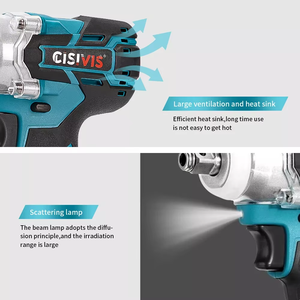 <span class=keywords><strong>Clé</strong></span> à chocs sans fil de qualité industrielle 21V 1/2 <span class=keywords><strong>Clé</strong></span> à cliquet <span class=keywords><strong>électrique</strong></span> à couple élevé alimentée par batterie pour outils <span class=keywords><strong>électrique</strong></span>s de pneus de camion - Product Image 3