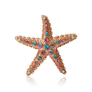 Broche Étoile de Mer en Strass – Design Haut de Gamme Élégant et Tendance – Épingle de Corsage - Product Image 2