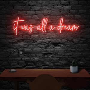 Tùy Chỉnh Neon Dấu Hiệu Nó Đã Được Tất Cả Một Giấc Mơ Neon Ánh Sáng Trang Trí Nội Thất Thủ Công Treo Tường Treo Tường Trang Trí Nội Thất Ánh Sáng Lên Chữ - Product Image 6