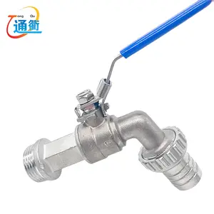 Nhà máy cung cấp weldless vách ngăn bibcock bóng van cho Xây Dựng Nhà Brew Ấm đun nước/Mash tun