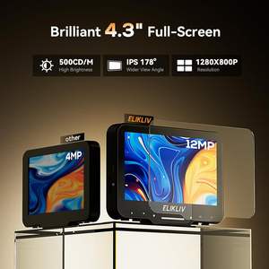 Microscopio Digitale Elikliv Coin per Adulti, Schermo LCD 43'', Ingrandimento 1000x, 8 Luci LED Regolabili, Compatibile con PC Windows/MacBook EDM4 - Product Image 4