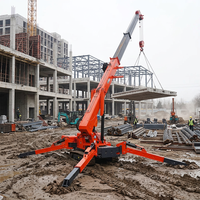 Grue araignée sur chenilles de 5 tonnes, 17 m, pour travaux de construction