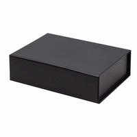Boîte-cadeau magnétique en carton rigide de haute qualité, personnalisée, en forme de livre noir, avec doublure en éponge, emballage en papier recyclable