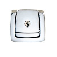 Loquet à ressort en alliage de zinc chromé pour boîte, fermoir à bascule métallique pour étui en bois, boîte cadeau, boîte à vin, quincaillerie