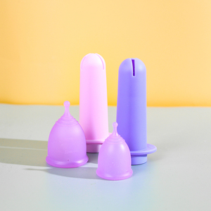 Coupe <span class=keywords><strong>menstruelle</strong></span> réutilisable en silicone DH Sunny 2025, multicolores, avec <span class=keywords><strong>applicateur</strong></span>, certifiée ISO, tailles S/L - Product Image 1