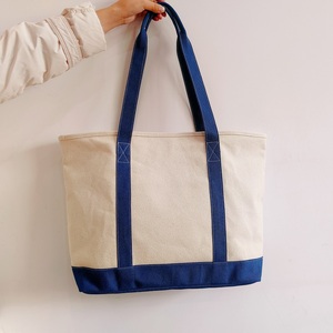 6*6 Inch Insert Needlepoint Project <strong>Bag</strong> Work in Progress Waterproof Canvas <strong>Navy</strong> Tote Handbag Canvas Self-Finishing Boat Tote <strong>Bag</strong> - Product Image 4