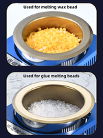 Mini-melangeur électrique de cire 50g-200g, machine à colle thermofusible pour la fabrication de bougies, le batik et les granulés adhésifs
