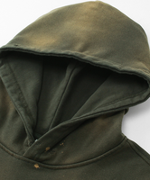 Sudadera con Capucha Personalizada de Alta Calidad con Logotipo Personalizado YKH, Tejido de Rizo de 450 GSM, Impresión Personalizada, Lavado Ácido, Colorida, para Hombre