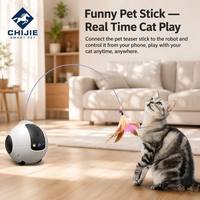 Cámara Robot Inteligente WiFi HD de 4MP para Mascotas con Láser, Visión Nocturna y Audio Bidireccional para Perros y Gatos