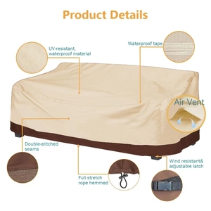 Fundas de sofá de tela impermeable para muebles de patio de exterior personalizables de alta calidad hechas <span class=keywords><strong>a</strong></span> <span class=keywords><strong>medida</strong></span> - Product Image 2