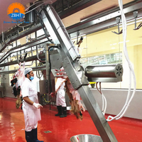 Machinerie d'abattage complète ZBHT, abattoir halal, machine d'abattage de chèvres pour abattoir de petite taille