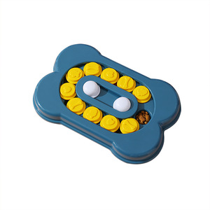 New Style Puzzle Toy Interactive Toy IQ Dispenser pet bone track foraging plate dog che mangia anti soffocamento slow food dog bowl - Product Image 1