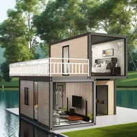 Maison mobile extensible certifiée CE, préfabriquée, design moderne, panneaux sandwich respirants, hôtel, villa, salle à manger