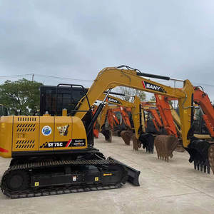 Mince heure d'occasion d'occasion SANY SY75 SY65 6 7 7.5 TON Mini pelle d'occasion avec meilleur prix machines d'occasion - Product Image 1