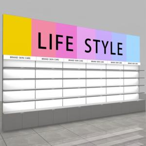 Estante de Exhibición de Cosméticos de Vidrio de Alta Calidad Personalizado para Supermercados, Diseño de Centro Comercial - <span class=keywords><strong>Comprar</strong></span> Estante de Exhibición de Cosméticos - Product Image 3