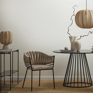 Patas de muebles de metal de lujo moderno con sillón de terciopelo, sillas de tela para apartamento, restaurante, sala de estar, silla de comedor - Product Image 4