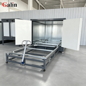 <span class=keywords><strong>Four</strong></span> de cuisson industriel pour peinture en poudre avec chariot, taille personnalisée, chauffage au gaz naturel pour séchage de poudres sur racks industriels, certifié CE - Product Image 3