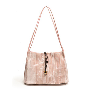 Niche Design <strong>Bag</strong> for Women 2026 New Style Trendy Fashion <strong>Bag</strong> National Style Bamboo Dark Pattern <strong>Velvet</strong> Design Shoulder <strong>Bag</strong> - Product Image 6