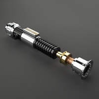 Pedang Laser Obi-Wan Kenobi Nexussabers, Gagang Logam, Berat, Untuk Duel, Warna Berubah Tak Terbatas, Pedang Laser Gagang Logam, Mainan Cosplay