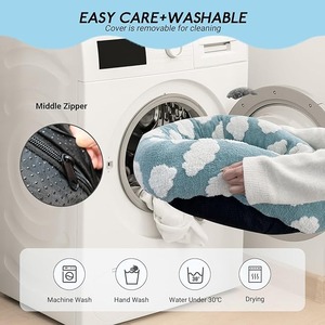 Cama redonda antiansiedad esponjosa para perros Donut, lavable, resistente a mordeduras, acogedora cama para dormir para mascotas para perros pequeños y medianos - Product Image 5