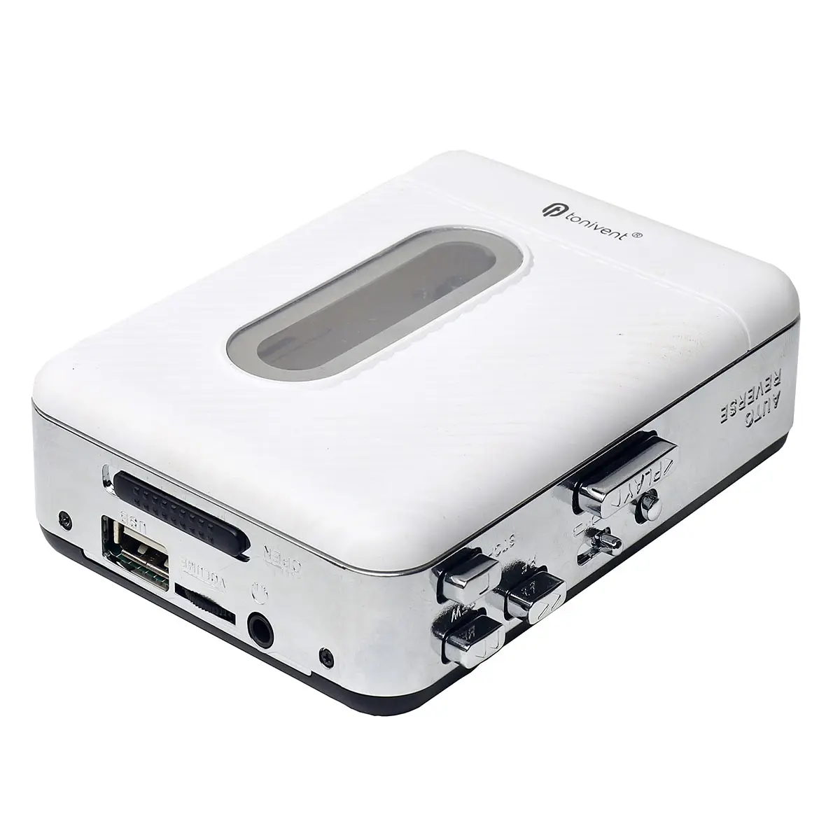 Vendita calda TON772 portatile USB Cassette Recorder Player tape to MP3 formato tramite USB drive Csssette tape TO MP3 Converter