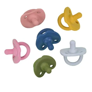 Sucette personnalisée pour bébé Sucette en silicone de qualité alimentaire Sucette de dentition douce pour bébé sans BPA