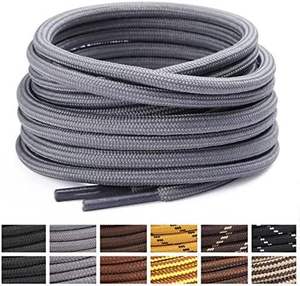 Lacets ronds robustes en gros, 2 paires, lacets durables pour chaussures de randonnée et bottes de travail - Product Image 1
