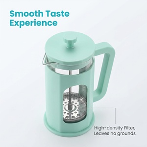 SEECIN Cafetière à piston en verre borosilicate de haute qualité, moderne, de qualité alimentaire, à large ouverture, anti-déversement, facile à verser, pour le voyage - Product Image 6