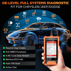 Herramienta de diagnóstico automotriz LUNCH CRE para sistema completo, bidireccional, con actualización gratuita - Product Image 2