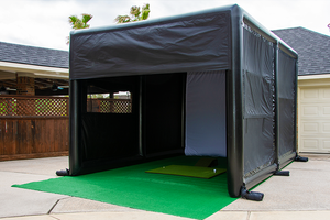 Cage de <span class=keywords><strong>simulateur</strong></span> de <span class=keywords><strong>golf</strong></span> gonflable d'intérieur en PVC noir de haute qualité avec impression personnalisée pour la maison - Product Image 6
