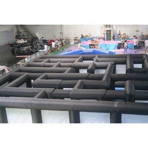 Expédition rapide par avion jusqu'à votre porte, labyrinthe gonflable géant personnalisé pour l'extérieur 8x8m, jeux de <span class=keywords><strong>laser</strong></span> tag, <span class=keywords><strong>maison</strong></span> hantée gonflable - Product Image 6