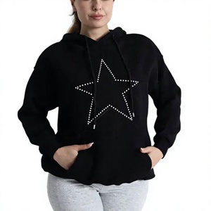 <b>Women's</b> Adults Unique Design Woolen Solid Long-Sleeved <b>Hoodie</b> Plus Size Casual Style Breathable Waterproof Eco-Friendly Colors - Product Image 1