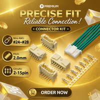 Fabricant direct JST série 2mm pas mâle femelle LED bande lumière connecteur verrouillage sécurisé puissance Installation facile