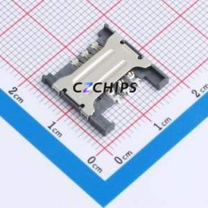 XDSM-06185-0412 SIM Card Connector SMD Connector Plug-In Type Micro SIM Card 1.8mm - Product Image 1