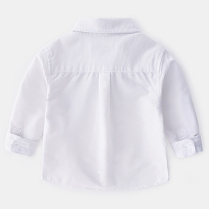 Compre Directamente del Fabricante en China, Ropa de Primavera para Niños, Camisa de Manga Larga de Algodón Oxford de Color Sólido - Product Image 5