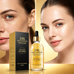 Suero de Oro 24K, Esencia Facial Antienvejecimiento con Nicotinamida, Suero Hidratante e Iluminador para una Piel con Apariencia más Joven y Suave - Product Image 1