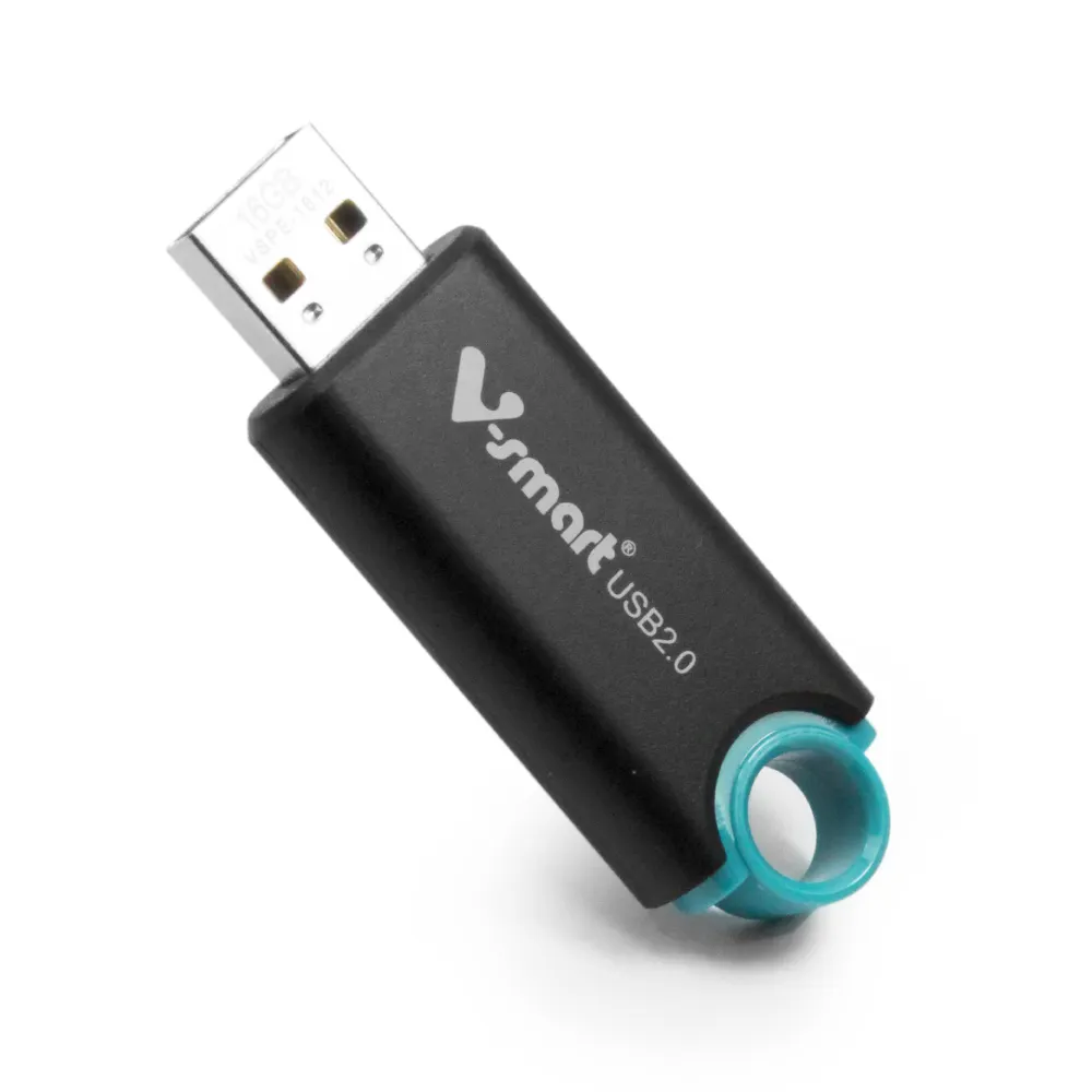 אחריות ארוכה כחול ושחור פלסטיק כונן הבזק USB 4GB עם סוג ממשק 2.0 usb