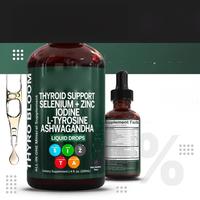 Gouttes de soutien thyroïdien – Direct Usine – Complément Naturel pour le Bien-être Thyroïdien – Gouttes Auriculaires – Décoction – Équilibre Hormonal Quotidien pour Adultes