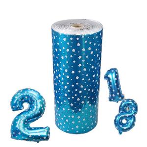 Offre Spéciale gonflable coloré laminé imprimé composite PET + PE ballon <span class=keywords><strong>Film</strong></span> matériel rouleau <span class=keywords><strong>Film</strong></span> feuille <span class=keywords><strong>Film</strong></span> avec motif étoile - Product Image 1
