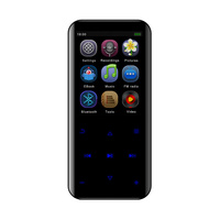 Casing Logam 2.4 Inci Tombol Sentuh MP3 Player Radio FM dengan Speaker Rongga