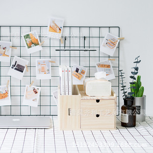 Organisateur de bureau, tiroir de rangement de bureau, support de livres avec compartiment pour papeterie de bureau et articles divers - Product Image 2