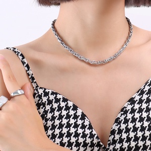 Kunden spezifisches feines Schmuck zubehör Edelstahl Dicke Seil kette Vergoldete klobige Kette Halskette Statement Halskette Halsreif - Product Image 5