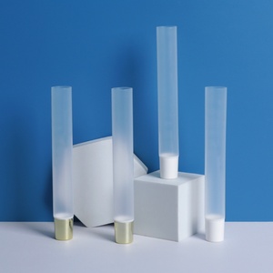 Wholesale Custom Transparent Lip Balm Squeeze <b>Tubes</b> with Soft <b>Plastic</b> Lid Custom Sizes and Colors for Skin Care - Product Image 2