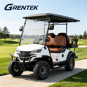 Carrito de golf de 4 plazas, compacto, eléctrico, fácil de operar, para viajes por el campo, para conducir en villas y caminos no públicos. - Product Image 1