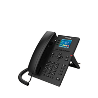 Téléphone IP professionnel X303P avec prise en charge PoE, écran couleur 2,4 pouces, conférence locale 6 voies, compatible casque EHS, téléphone de bureau VoIP SIP