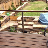 Rampe latérale HIMOWAY pour terrasse extérieure, balustrade et main courante