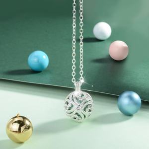 Collier pendentif <span class=keywords><strong>Bola</strong></span> pour femmes, carillon d'harmonie, appel d'ange, carillon de grossesse, chaîne - Product Image 4