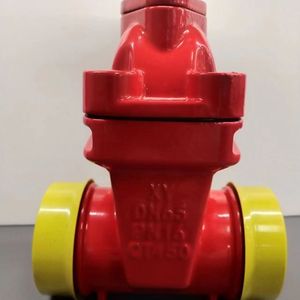Válvula de Compuerta Estándar de Gran Tamaño, Sellada Suavemente, Roja, PN16, con Vástago Oculto y Asiento Elástico - Product Image 3